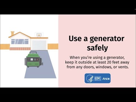 CDC: Use a Generator Safely