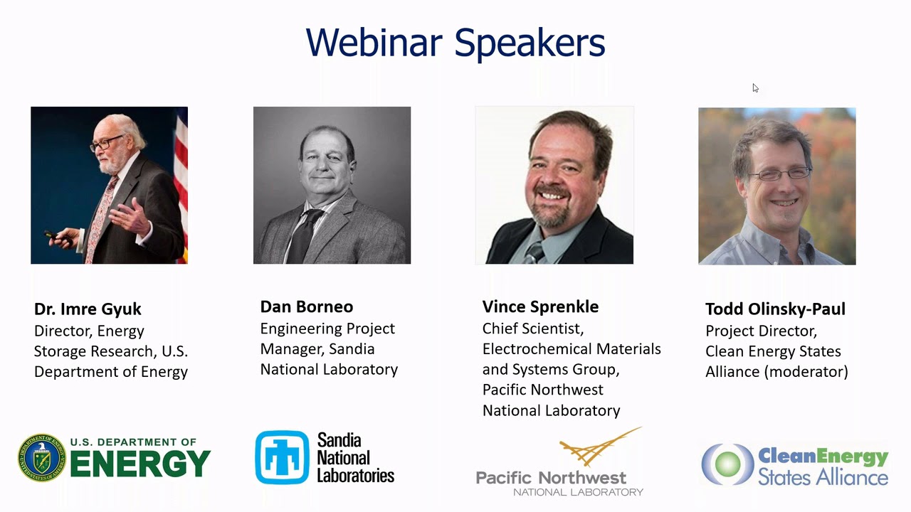 Clean Energy States Alliance: Energy Storage 101, Part 1