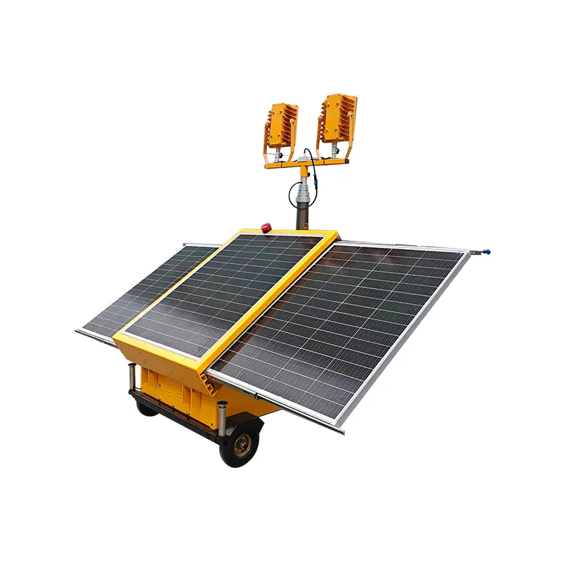 Solar-powered-mobile-lifting-work-lamp-Wacker-type