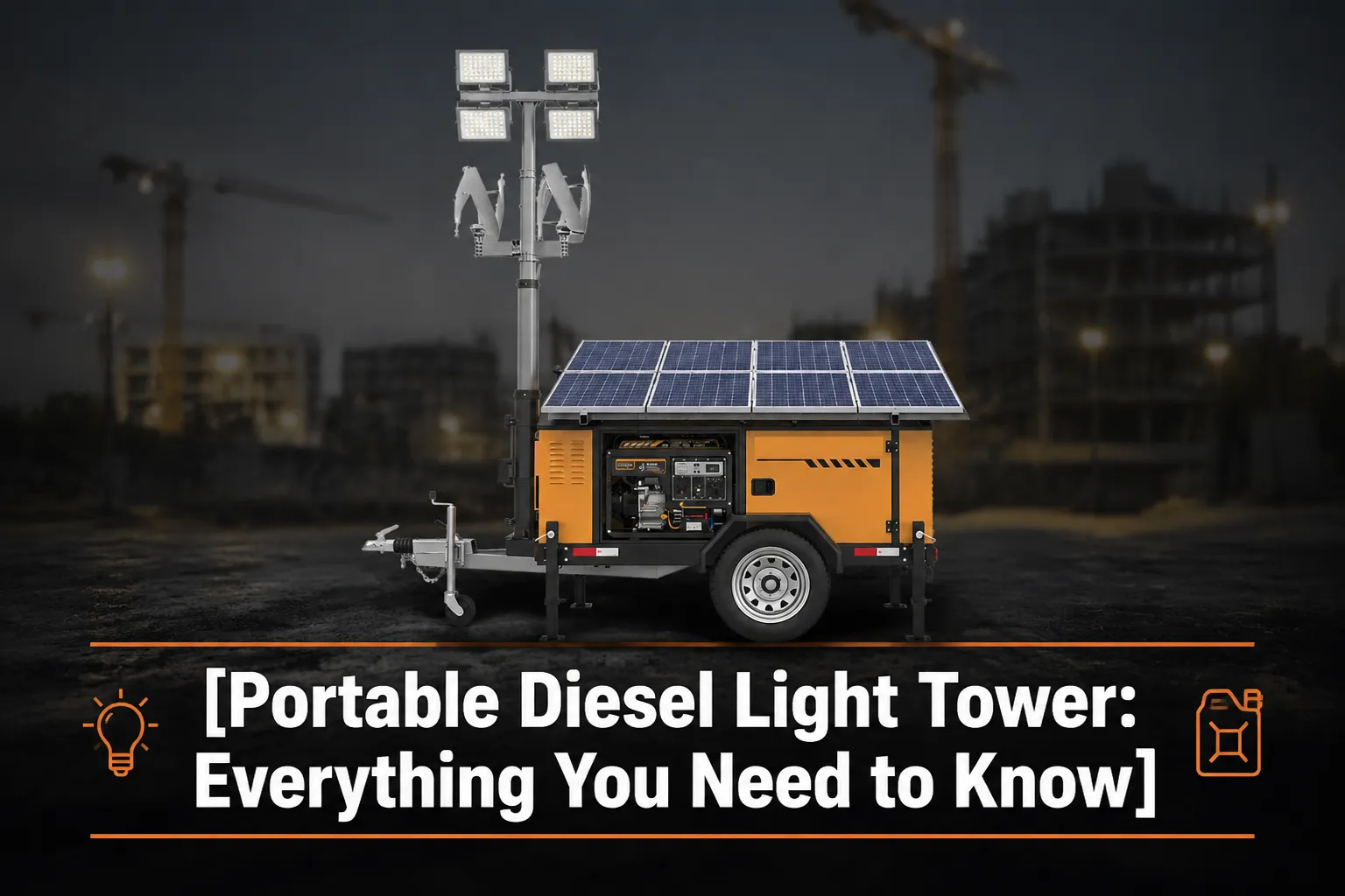 Portable Diesel Light Tower: Everything You Need to Know