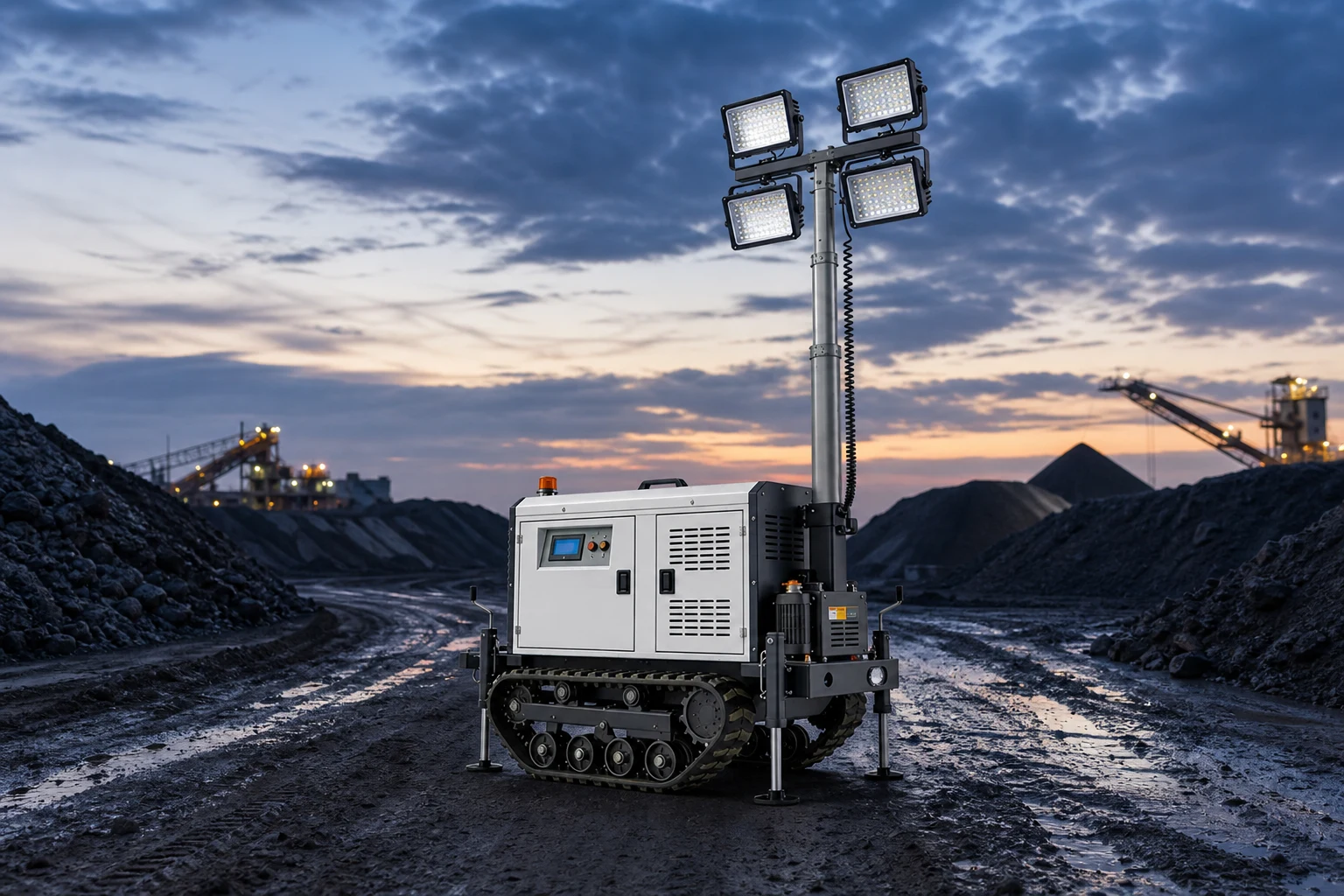 Keyyou crawler — official product photo with illustrative scene background (not a real site photo)