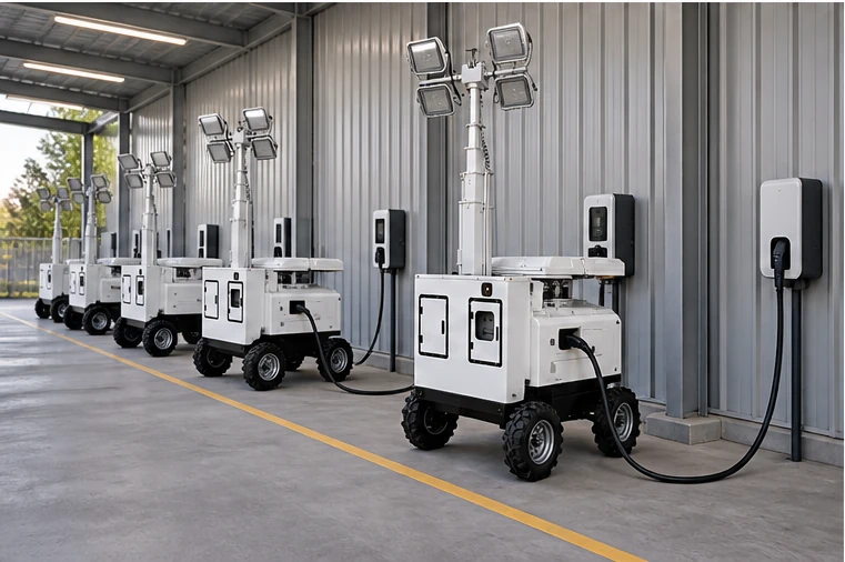 technical inspection for light tower battery cycle life
