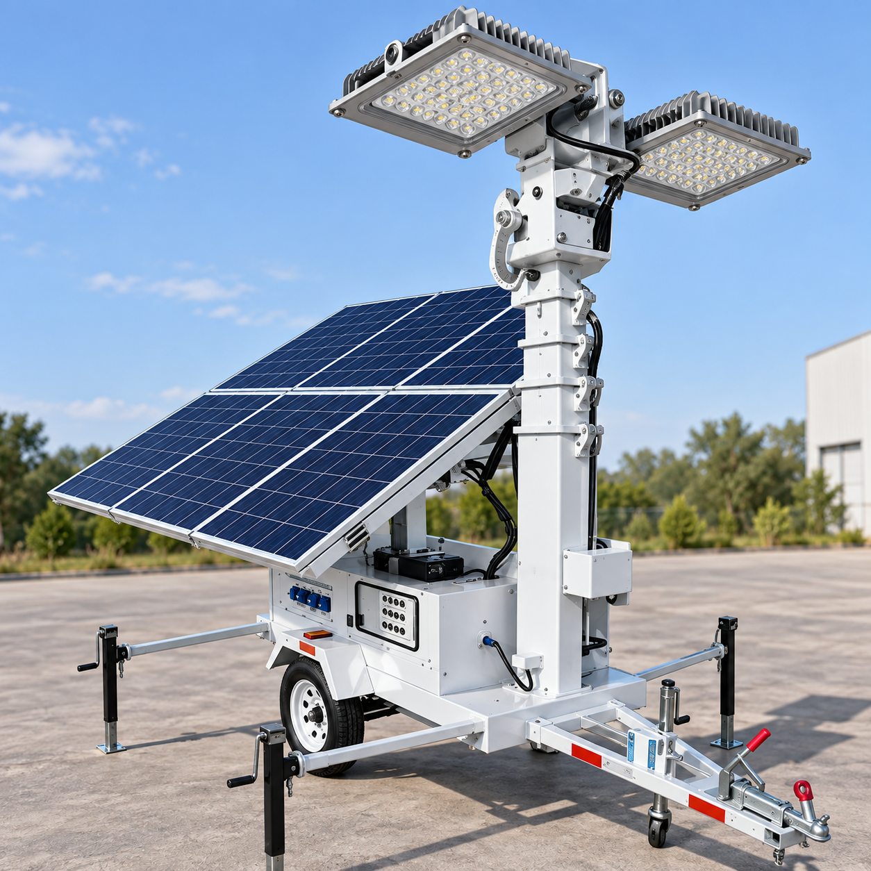 Key selection checks for light tower beam angle