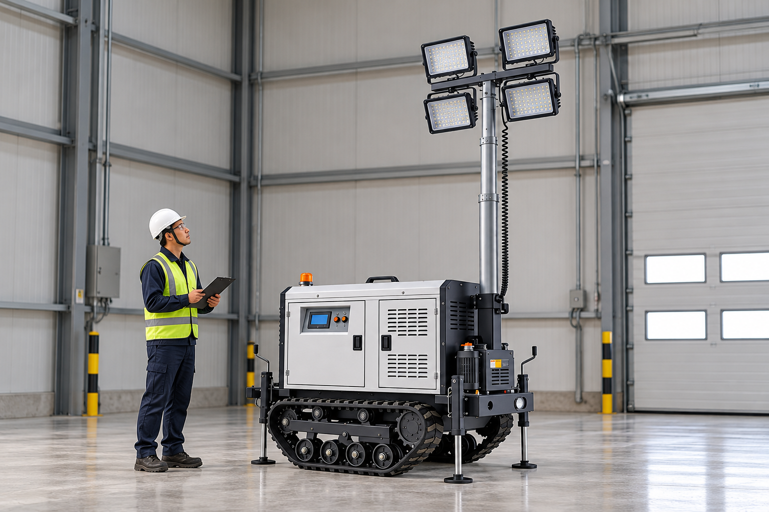 Light Tower Lens Damage Inspection: Record Defects and Control Service Release