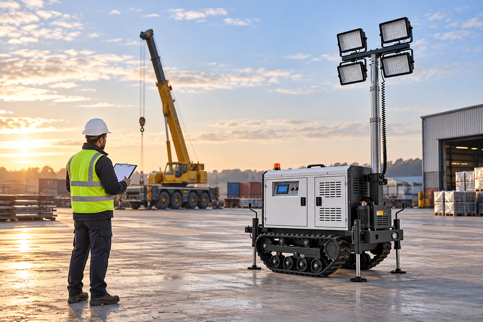 Light Tower Lifting Plan: Load Evidence, Roles and Landing Controls