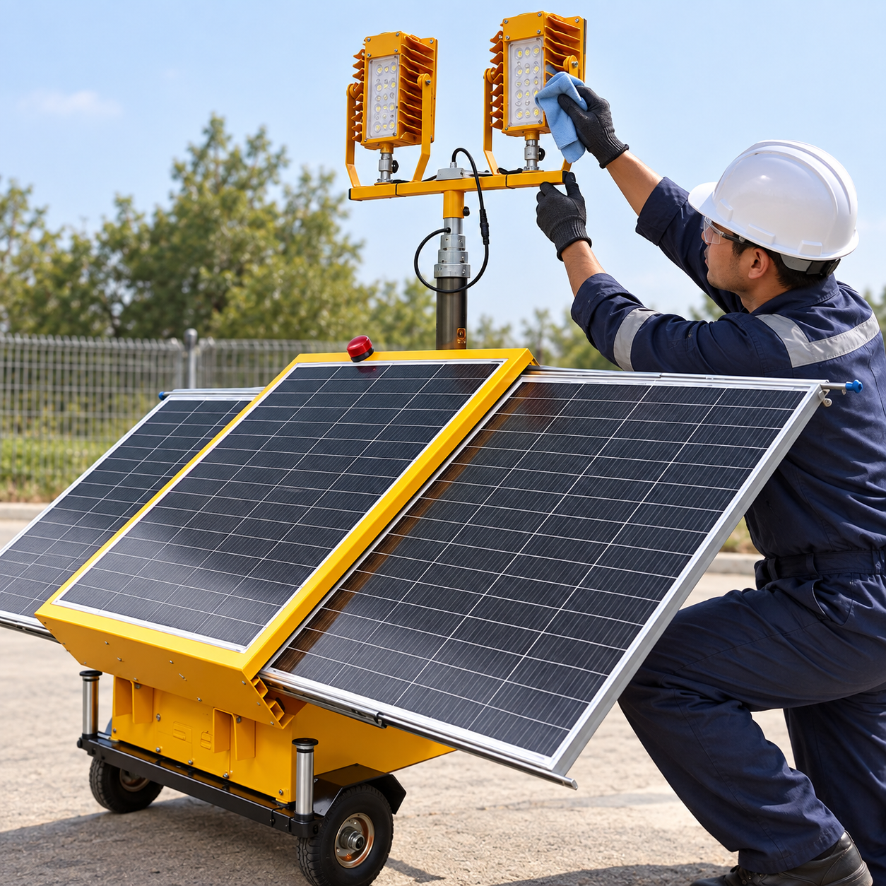 Key selection checks for light tower lumen depreciation