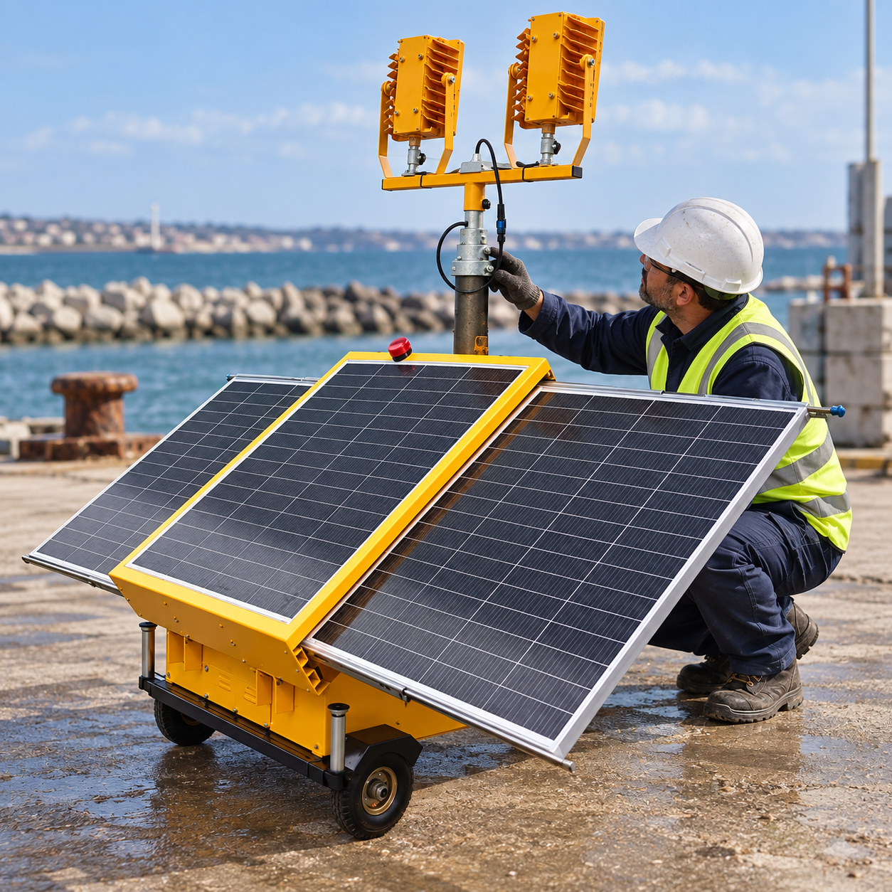 Key selection checks for light tower mast corrosion