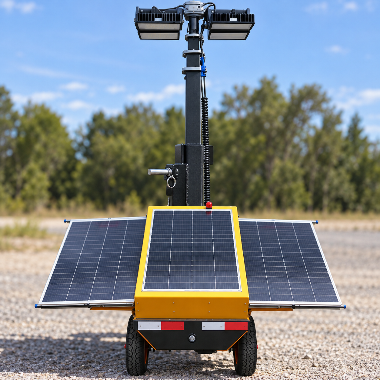 Key selection checks for light tower mast transport lock