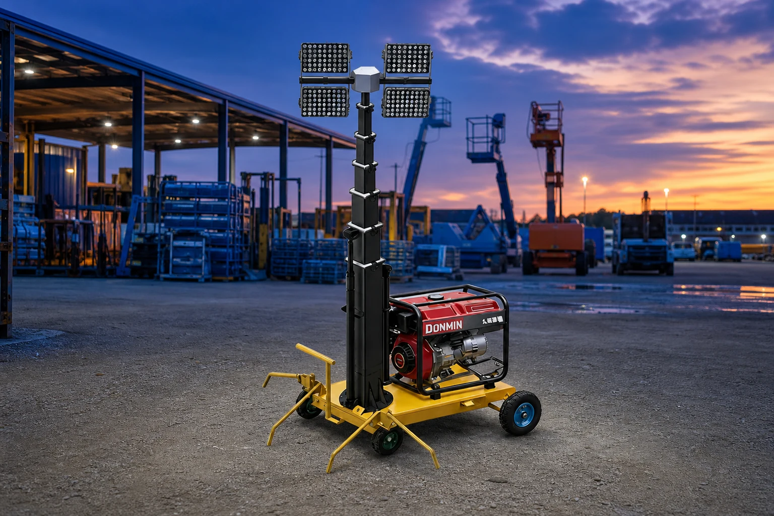 Keyyou hydraulic — official product photo with illustrative scene background (not a real site photo)