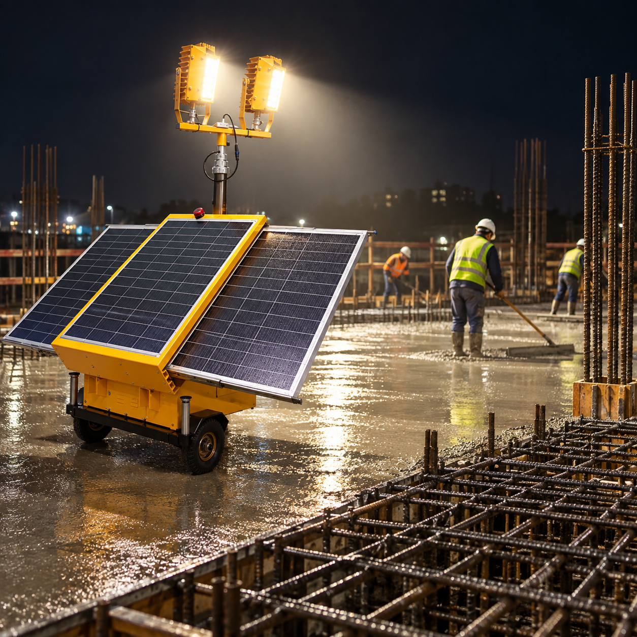 Temporary Lighting for Nighttime Concrete Pours product reference