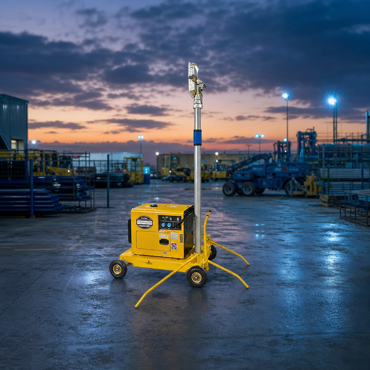 Keyyou pneumatic — official product photo with illustrative scene background (not a real site photo)