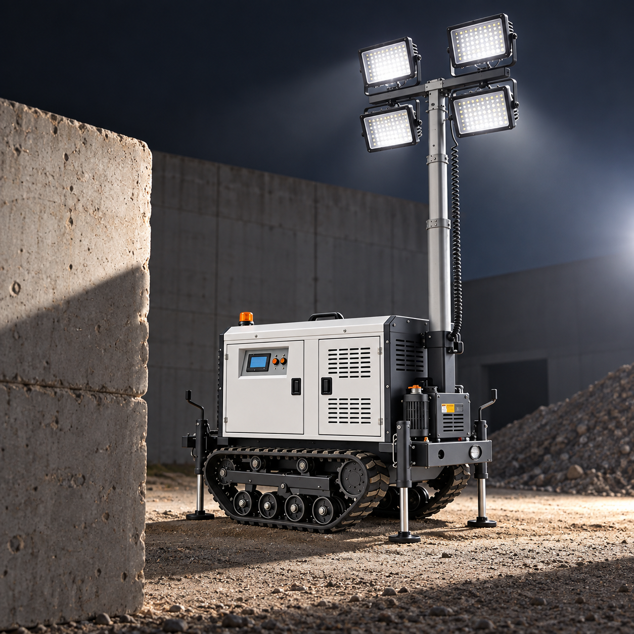 Key selection checks for temporary worksite lighting shadows