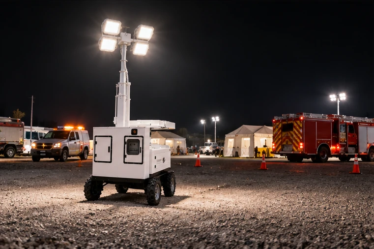 Technische Inspektion für die Autonomietage des Solar-Lichtmasts