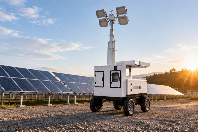 Überprüfung vor Ort und Wartung der Autonomietage von Solar-Lichtmasten