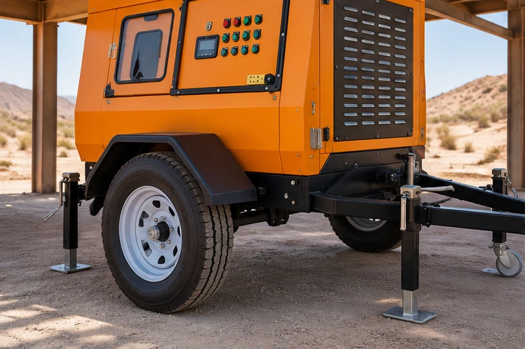 technical inspection for solar light tower desert