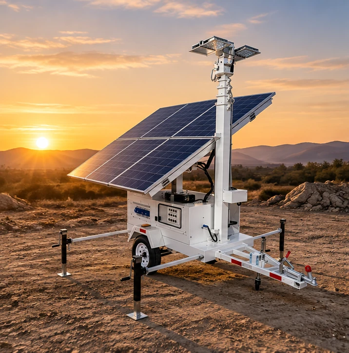 solar light tower energy balance planning for a mobile light tower