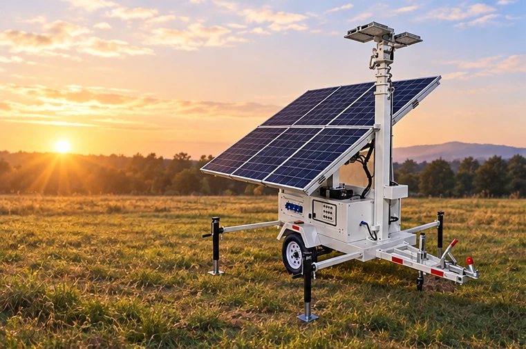Energiebilanz eines Solar-Lichtturms unter Verwendung eines baugleichen Keyyou-Lichtturms