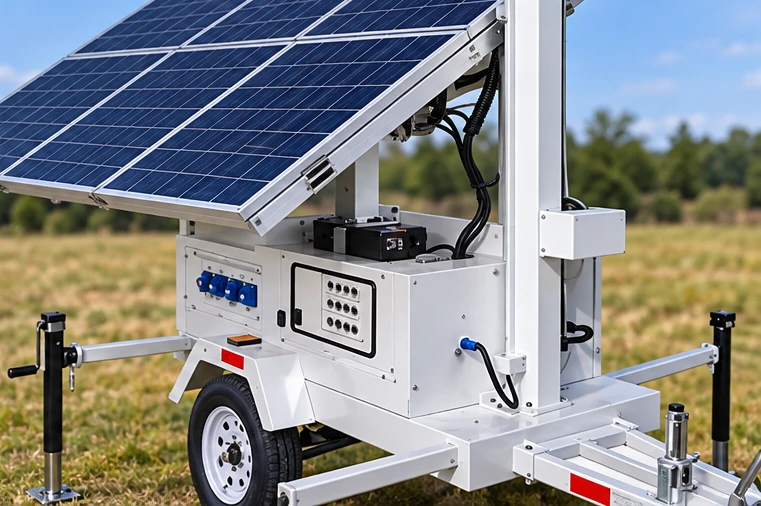 Vor-Ort-Überprüfung und Wartung der Energiebilanz von Solar-Lichtmasten