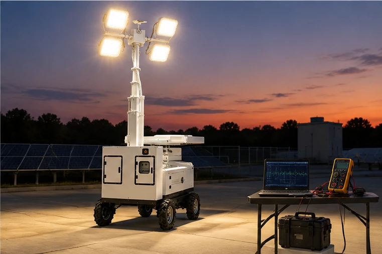 field verification and maintenance of solar light tower mppt controller