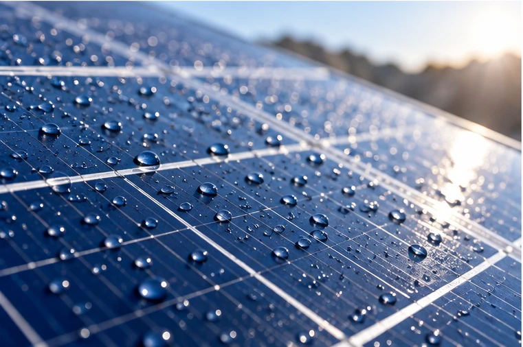 technical inspection for solar light tower panel cleaning