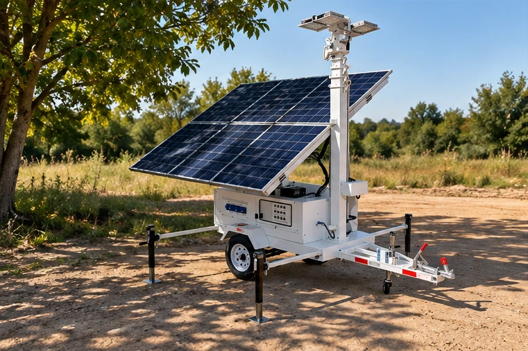 technical inspection for solar light tower shading