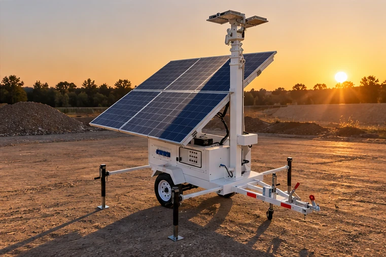 field verification and maintenance of solar light tower shading